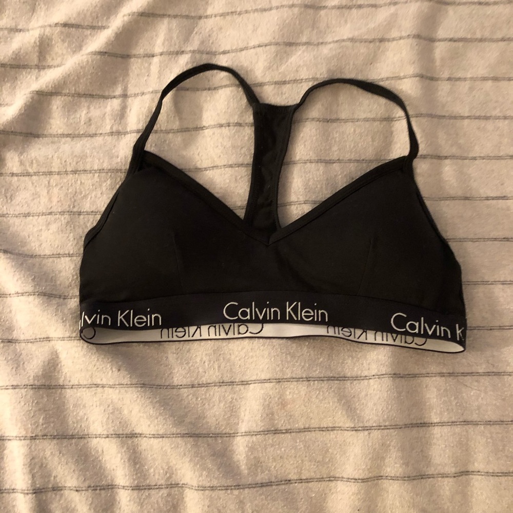 Black Calvin Klein bra